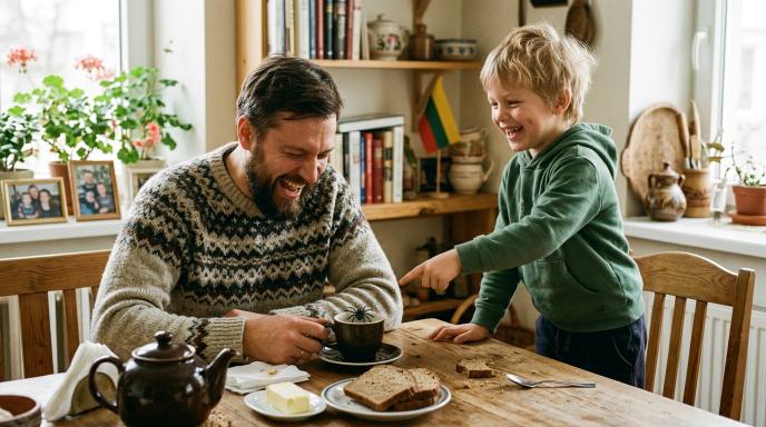 berniukas apgauna melagių dienos proga