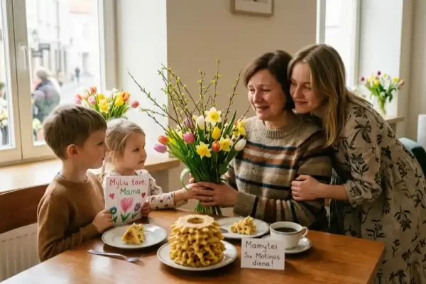 motienos diena švenčiama su vaikais