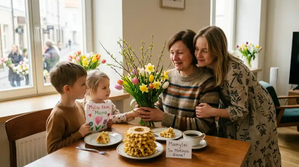 motienos diena švenčiama su vaikais