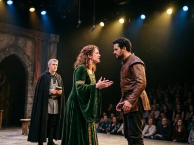 teatro diena spektaklio metu