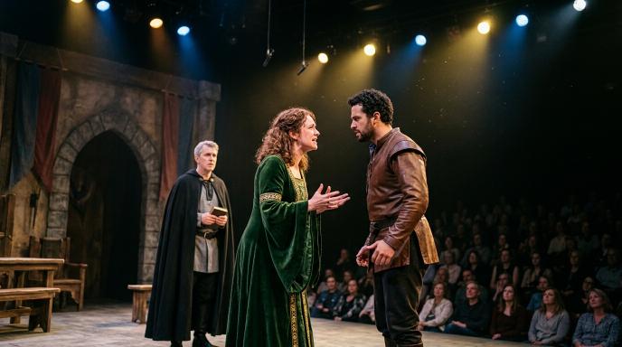 teatro diena spektaklio metu