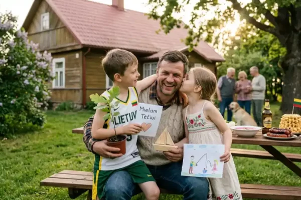 tėvo dienos šventė su vaikais