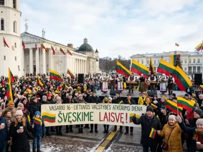 vasario 16 lietuvos valstybės atkūrimo dienos švente vilniuje