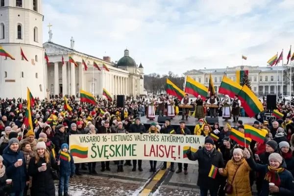 vasario 16 lietuvos valstybės atkūrimo dienos švente vilniuje