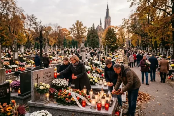 Visų šventųjų diena kapinėse