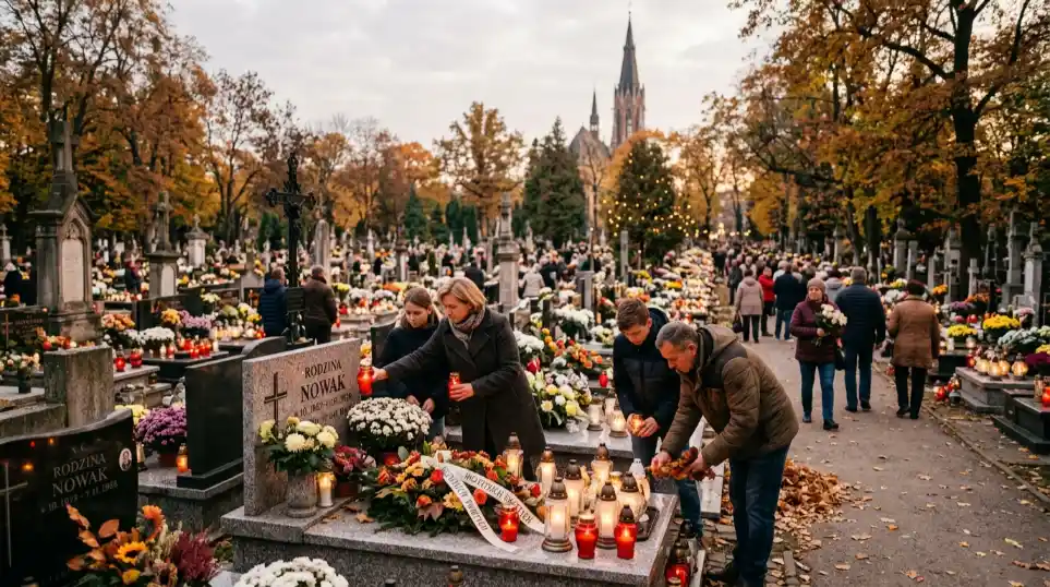 Visų šventųjų diena kapinėse